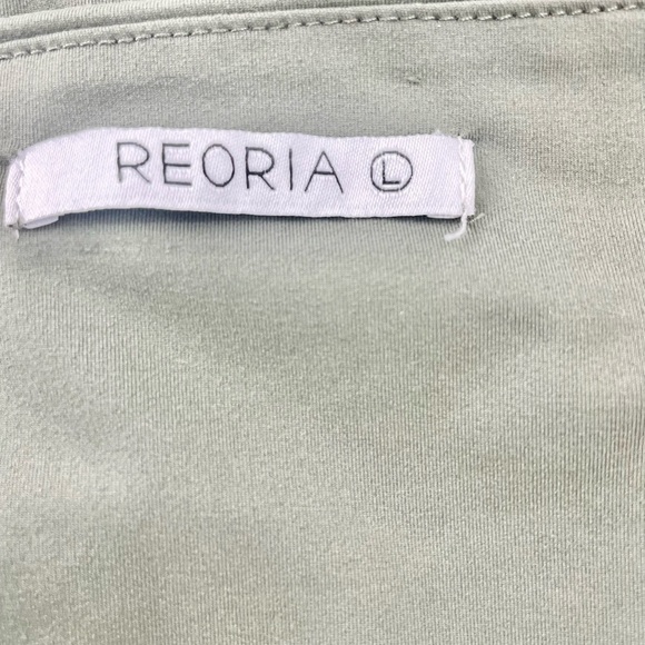 Reoria Viral Amazon TikTok Army Green Full Coverage Lined Square Neck Bodysuit L - Picture 5 of 7